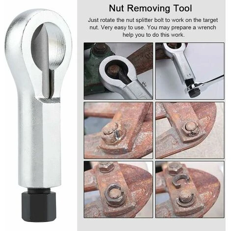 Extracteur D'écrou, Séparateur D'écrous En Acier 45, Élimination Des Écrous De La Vis Endommagée Cassée, Casse écrou Outil De Démontage Décrou Décolleur D'écrou (Achat Unique Numéro 2) 7 Extracteur D'écrou, Séparateur D'écrous En Acier 45, Élimination Des Écrous De La Vis Endommagée Cassée, Casse écrou Outil De Démontage Décrou Décolleur D'écrou (Achat Unique Numéro 2) – Image 5
