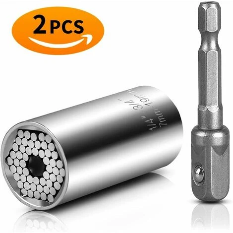 Clé à Douille Clé Universelle Écrou Universel Clé à Douille Universelle Outils à Main Multifonctions Réparation Adaptateur Outils De Réparation Outils Pour Pinces 7-19mm Avec Adaptateur 3 Clé à Douille Clé Universelle Écrou Universel Clé à Douille Universelle Outils à Main Multifonctions Réparation Adaptateur Outils De Réparation Outils Pour Pinces 7-19mm Avec Adaptateur