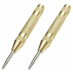Lot De 2 Pointeau Automatique Pour Métal Ou Bois (Doré)