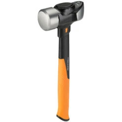 Fiskars Massette IsoCore L, Pour Les Travaux De Démolition Précis, 36 Cm, 2,18 Kg, Noir/Orange, 1020218