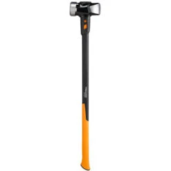 Fiskars Masse IsoCore L, Pour Travaux Démolition Et Enfoncer Des Poteaux, 92 Cm, 4,76 Kg, Noir/Orange, 1020219
