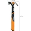 Fiskars Marteau Arrache-clous IsoCore M Avec Tête Incurvée, Longueur : 34 Cm, Poids : 884 G, Noir/Orange, 1027202 -Silverols Magasin 10641724 1