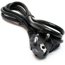 Câble D‘alimentation Pour Appareils à Froid Longueur De 1,40 M Fiche Coudée Contact De Protection