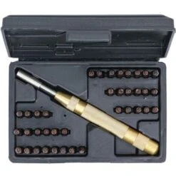 POINTEAU AUTOMATIQUE, LETTRES ET CHIFFRES A FRAPPER DE 4 Mm