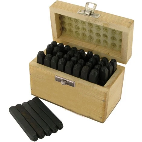 Silverline POINCONS, LETTRES ET CHIFFRES A FRAPPER 5 Mm, JEU DE 36 PIECES 3 Silverline POINCONS, LETTRES ET CHIFFRES A FRAPPER 5 Mm, JEU DE 36 PIECES