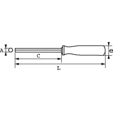 CLE A DOUILLE EMMANCHEE BIMATIERE 6 PANS 4 MM SAM OUTILLAGE - 291T4 4 CLE A DOUILLE EMMANCHEE BIMATIERE 6 PANS 4 MM SAM OUTILLAGE - 291T4 – Image 2
