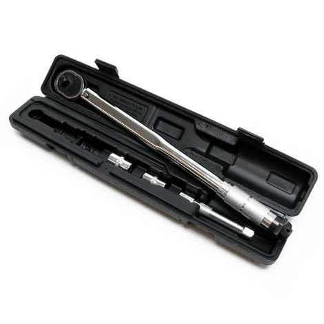 Clé Dynamométrique 1/2 (12,7mm) Réglable De 28-210Nm Avec Rallonge De 27mm Et 2 Douilles 3 Clé Dynamométrique 1/2 (12,7mm) Réglable De 28-210Nm Avec Rallonge De 27mm Et 2 Douilles