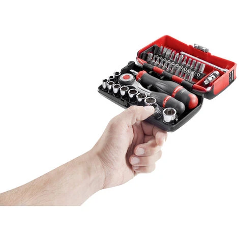 Jeu De Clés à Cliquet 1/4'' Carré 38 Outils FACOM R.360NANOPB 5 Jeu De Clés à Cliquet 1/4'' Carré 38 Outils FACOM R.360NANOPB – Image 3
