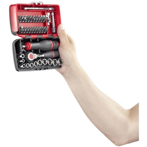 Jeu De Clés à Cliquet 1/4'' Carré 38 Outils FACOM R.360NANOPB 6 Jeu De Clés à Cliquet 1/4'' Carré 38 Outils FACOM R.360NANOPB – Image 4