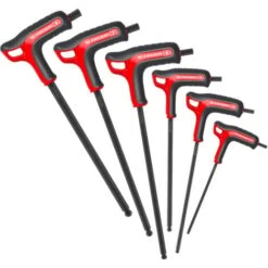 Jeu De 6 Clés 6 Pans à Tête Sphérique Poignées T Du 3 Au 8 Mm FACOM 84TZSA.PB