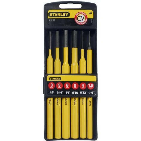 Chasse-Goupilles - Jeu De 6 Pièces - STANLEY, 4-18-226 4 Chasse-Goupilles - Jeu De 6 Pièces - STANLEY, 4-18-226 – Image 2