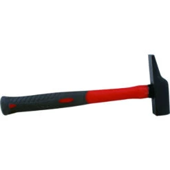 TEC HIT 201825 - Marteau Menuisier - En Acier Trempé Et Manche En Fibre De Verre - Gainé - Robuste Et Résistant - 25 Mm - Noir/R