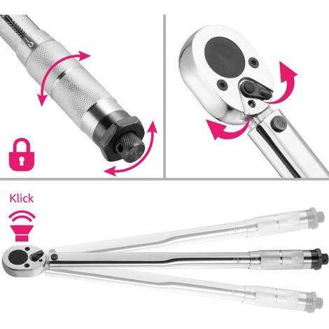 Kit Clé Dynamométrique 5 Pièces - Clé Plate, Clé à Douille, Clé De Torsion 6 Kit Clé Dynamométrique 5 Pièces - Clé Plate, Clé à Douille, Clé De Torsion – Image 4