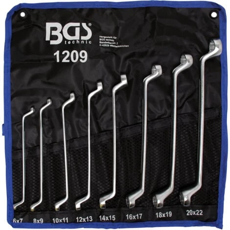 CLES POLYGONALES OEIL DOUBLES CONTRE COUDEES BGS TECHNIC De 6 à 22 Mm 3 CLES POLYGONALES OEIL DOUBLES CONTRE COUDEES BGS TECHNIC De 6 à 22 Mm