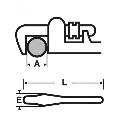 Clé Stillson Acier 14 012535 - Virax 4 Clé Stillson Acier 14 012535 - Virax – Image 2