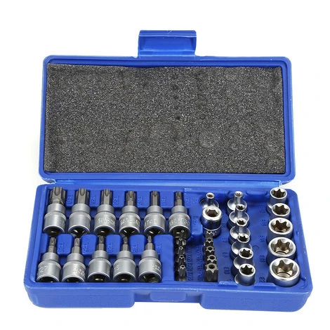 Cles A Douille Torx Cles A Douille 34 Pcs Embout 3 Cles A Douille Torx Cles A Douille 34 Pcs Embout