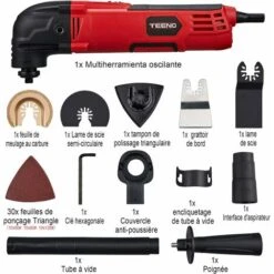 Outil Multifonction Oscillant 300W TEENO Avec 11 Accessoires -Silverols Magasin 23114263 3