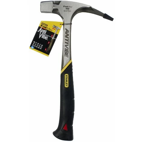 Marteau Arrache-Clous ANTIVIBE - Charpentier, Tête 600 Gr - FATMAX - STANLEY, 1-51-937 3 Marteau Arrache-Clous ANTIVIBE - Charpentier, Tête 600 Gr - FATMAX - STANLEY, 1-51-937