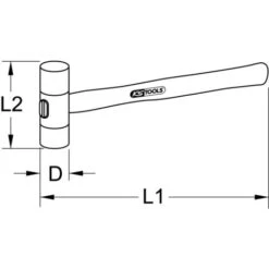 Ks Tools Maillets à Embouts Nylon Interchangeables 200g - Tête Ø28mm -Silverols Magasin 26439163 4