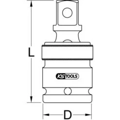 Ks Tools Cardan Universel à Chocs 1/2'' -Silverols Magasin 26448587 2