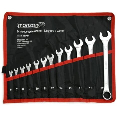 Set De Clés Mixtes Avec Pochette Clés Plates Clés Polygonales Lot De Clef De Serrage 2 3 Set De Clés Mixtes Avec Pochette Clés Plates Clés Polygonales Lot De Clef De Serrage 2