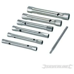 Silverline Clés Tubulaires Doubles Métriques, 6 Pcs, 8 - 19 Mm, 8 - 19 Mm