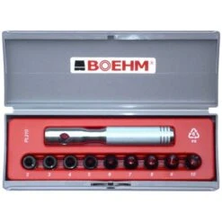 EMPORTE PIECE BOEHM DE 2 à 10 Mm COFFRET DE 9 EMPORTE PIECES