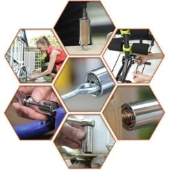 Clé à Douille Clé Universelle Écrou Universel Clé à Douille Universelle Outils à Main Multifonctionnels Repair Adapter Repair Tools Set Outils Pour Pinces 7-19mm Avec Adaptateur Et Poignée (3 En 1) -Silverols Magasin 31542901 5