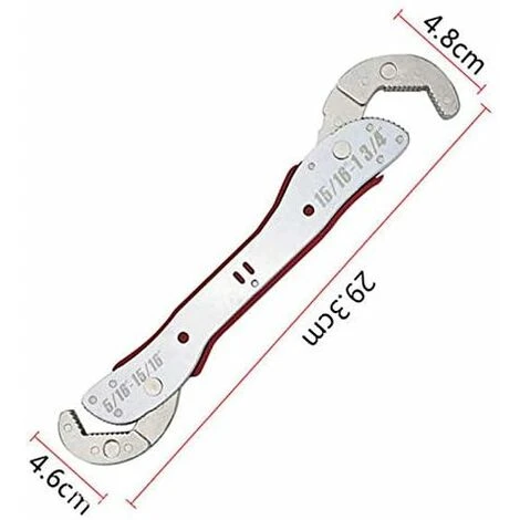 Clé Magique Réglable De 9 à 45 Mm, Double Tête Anti-dérapante En Acier Inoxydable Multifonction, Outils Universels Pour La Maison, Outil à Main Rapide 6 Clé Magique Réglable De 9 à 45 Mm, Double Tête Anti-dérapante En Acier Inoxydable Multifonction, Outils Universels Pour La Maison, Outil à Main Rapide – Image 4