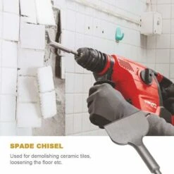 Burin SDS PLUS Carrelage, 180mm X 75mm Série D'élargissement De Haute Qualité, Ciseau à Tuiles Courbé Ciselé Pour La Céramique Et Les Carreaux De Sol 11 Burin SDS PLUS Carrelage, 180mm X 75mm Série D'élargissement De Haute Qualité, Ciseau à Tuiles Courbé Ciselé Pour La Céramique Et Les Carreaux De Sol -Silverols Magasin 32753471 5