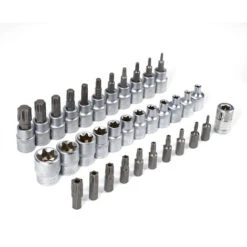 Coffret De 34 Douilles Clé Douille Intérieur Extérieur Embout étoile Torx Femelle -Silverols Magasin 33220918 5