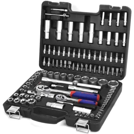 WORKPRO Coffret De Douilles Embouts Et Clés à Cliquet 1/2-inch Et 1/4-inch (72 Dents) De Dégagement Rapide (108-pièce) 3 WORKPRO Coffret De Douilles Embouts Et Clés à Cliquet 1/2-inch Et 1/4-inch (72 Dents) De Dégagement Rapide (108-pièce)