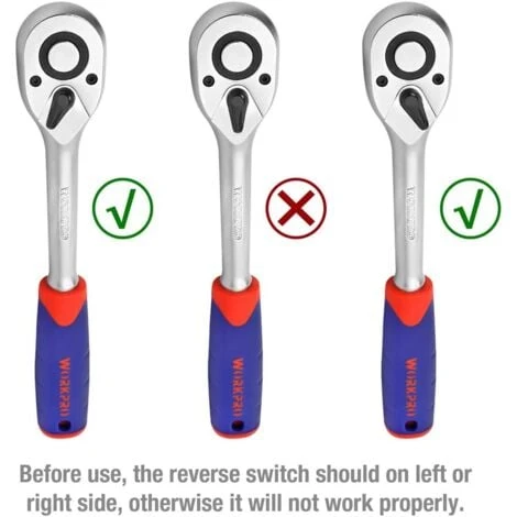 WORKPRO Coffret De Douilles Embouts Et Clés à Cliquet 1/2-inch Et 1/4-inch (72 Dents) De Dégagement Rapide (108-pièce) 6 WORKPRO Coffret De Douilles Embouts Et Clés à Cliquet 1/2-inch Et 1/4-inch (72 Dents) De Dégagement Rapide (108-pièce) – Image 4