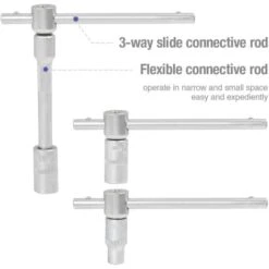 WORKPRO Coffret De Douilles Embouts Et Clés à Cliquet 1/2-inch Et 1/4-inch (72 Dents) De Dégagement Rapide (108-pièce) 11 WORKPRO Coffret De Douilles Embouts Et Clés à Cliquet 1/2-inch Et 1/4-inch (72 Dents) De Dégagement Rapide (108-pièce) -Silverols Magasin 37819977 5