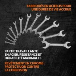 SPARTA - Kit De 12 Clés Plates - 6 à 32 Mm 7 SPARTA - Kit De 12 Clés Plates - 6 à 32 Mm -Silverols Magasin 40976972 2