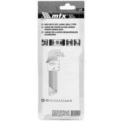 MTX - Jeu De Clés Hexagonales Satinées - 1,5 - 10 Mm - 9 Pièces -Silverols Magasin 40977089 3