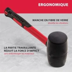 MTX - Maillet En Caoutchouc 680g - Manche Fibre De Verre 10 MTX - Maillet En Caoutchouc 680g - Manche Fibre De Verre -Silverols Magasin 41686050 4