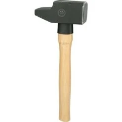KS TOOLS Marteau Rivoir, Manche Hickory, Forme Française, 2000 g