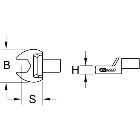 KS TOOLS 9x12mm Fourches D'emmanchement, 7mm 6 KS TOOLS 9x12mm Fourches D'emmanchement, 7mm – Image 4
