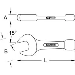 KS TOOLS Clé à Fourches à Frapper, 24 Mm -Silverols Magasin 41884352 3