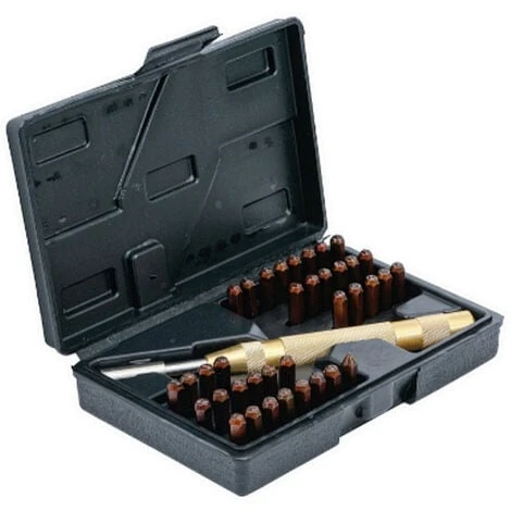 Chiffres Et Lettres A Frapper 4 Mm - Percuteur Automatique - 36 Poinçons 5 Chiffres Et Lettres A Frapper 4 Mm - Percuteur Automatique - 36 Poinçons – Image 3