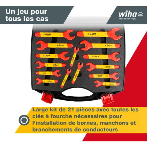 Wiha 43022 43022 Clé à Molette 20 Pièces 4 Wiha 43022 43022 Clé à Molette 20 Pièces – Image 2