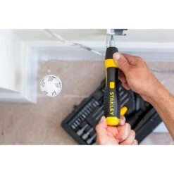 Coffret 40 Pièces Tournevis à Cliquet Et Accessoires STANLEY 0-63-038 - Tournevis Articulé 3 Positions Pour Visser En Tout Confort -Silverols Magasin 43464886 4