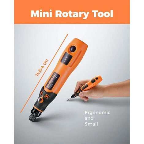 ENGINDOT 3.7 V Outil Rotatif Multifonction Sans Fil Avec 32 Accessoires, 3 Vitesses 5000-15000rpm, Avec USB, Idéal Pour Les Petits Projets De Bricolage PCG01B 6 ENGINDOT 3.7 V Outil Rotatif Multifonction Sans Fil Avec 32 Accessoires, 3 Vitesses 5000-15000rpm, Avec USB, Idéal Pour Les Petits Projets De Bricolage PCG01B – Image 4