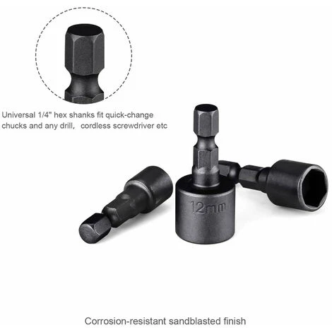 TACKLIFE Jeu De Douilles Et Douilles Ensembles D'embouts Pour Tournevis à Douille Avec Acier Au Chrome Vanadium - PNDB1A 5 TACKLIFE Jeu De Douilles Et Douilles Ensembles D'embouts Pour Tournevis à Douille Avec Acier Au Chrome Vanadium - PNDB1A – Image 3