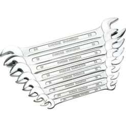 Brüder Mannesmann M 110-08 DIN Jeu De Clés Plates Doubles 8 Pièces 6 - 22 Mm DIN 3110