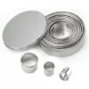 12PCS Emporte Piece Rond Cercle Patisserie Emporte Pièces Cuisine Pour Biscuits Pâtes à Sucre Gâteaux Emporte Piece Biscuit Cookie Cutter, Emporte Piece Patisserie En Acier Inoxydable -Silverols Magasin 44390546 1