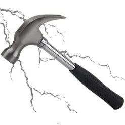 Marteau à Panne Magnétique à Tête Ronde Avec Manche En Plastique, Pour Travail Du Bois Et Outil électronique, Mini Marteau En Caoutchouc -Versailles -Silverols Magasin 47198489 4