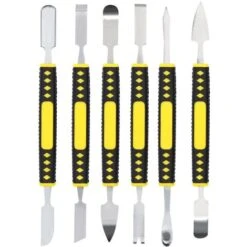 Ensemble De 6 Pièces De Pied De Biche En Métal, Ensemble De Spudger En Métal à Deux Extrémités, Mini Outil De Démontage D'appareils Ménagers Multiples Pour Téléphone Portable Et Tablettes -Versailles