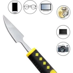 Ensemble De 6 Pièces De Pied De Biche En Métal, Ensemble De Spudger En Métal à Deux Extrémités, Mini Outil De Démontage D'appareils Ménagers Multiples Pour Téléphone Portable Et Tablettes -Versailles -Silverols Magasin 47380793 3